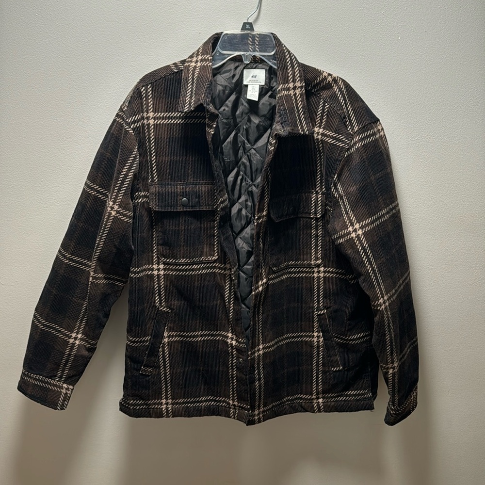 H&M CORDUROY PUFFER JACKET